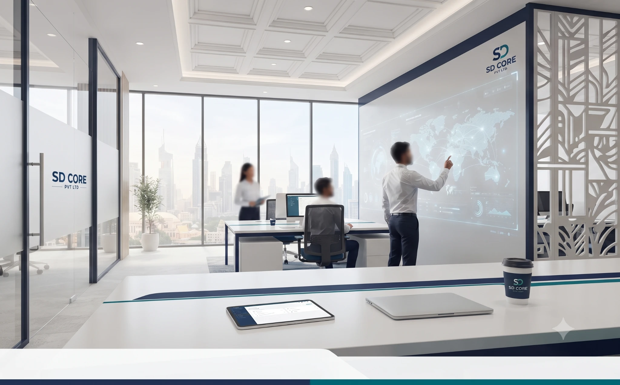 SD CORE modern office environment