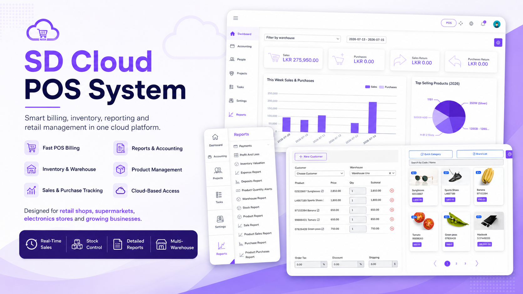 SD Cloud POS System developed for Tiffy Computers